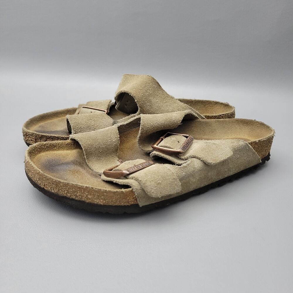 Birkenstock Arizona Taupe Leather Sandals Size 40/9